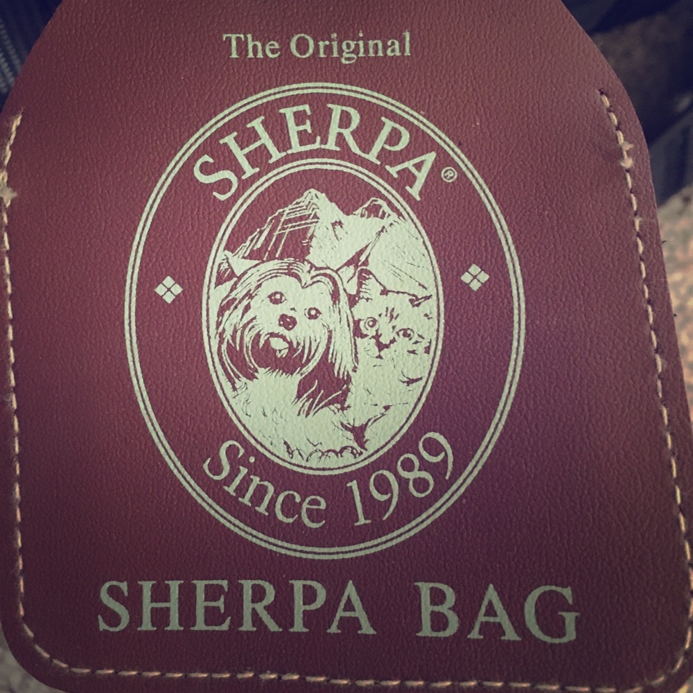 The original sherpa bag dog carrier